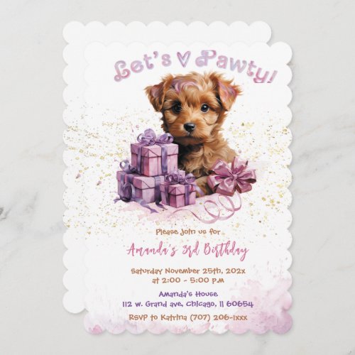 Puppy Dog Pals Birthday Invitation