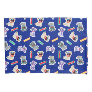 Puppy Dog Pals Blue Character Pattern Pillow Case