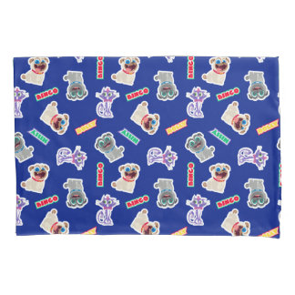 Puppy Dog Pals Blue Character Pattern Pillow Case