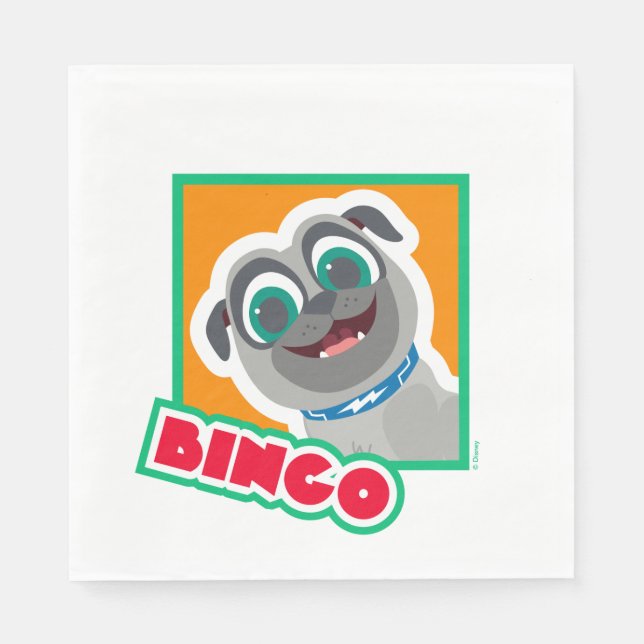 Puppy Dog Pals | Cartoon Bingo Napkins (Front)