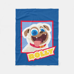Puppy Dog Pals Cartoon Rolly Fleece Blanket