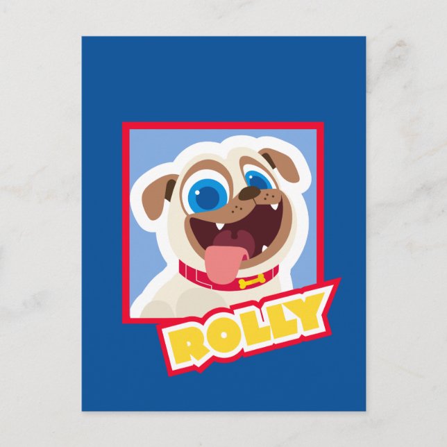 Puppy Dog Pals | Cartoon Rolly Postcard (Front)