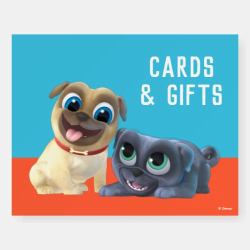 Puppy Dog Pals Chalkboard Birthday Cards  Gifts Foam Board