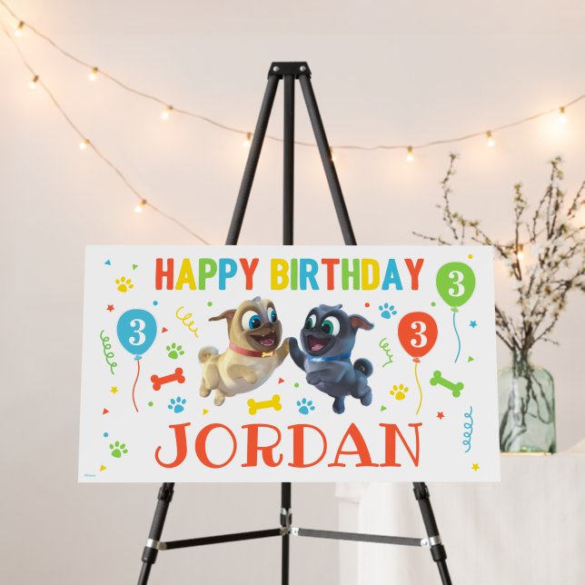 Puppy Dog Pals Chalkboard Birthday Foam Board (In Situ (Stand))