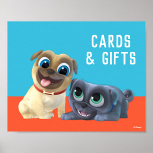 Puppy Dog Pals Chalkboard Birthday Poster