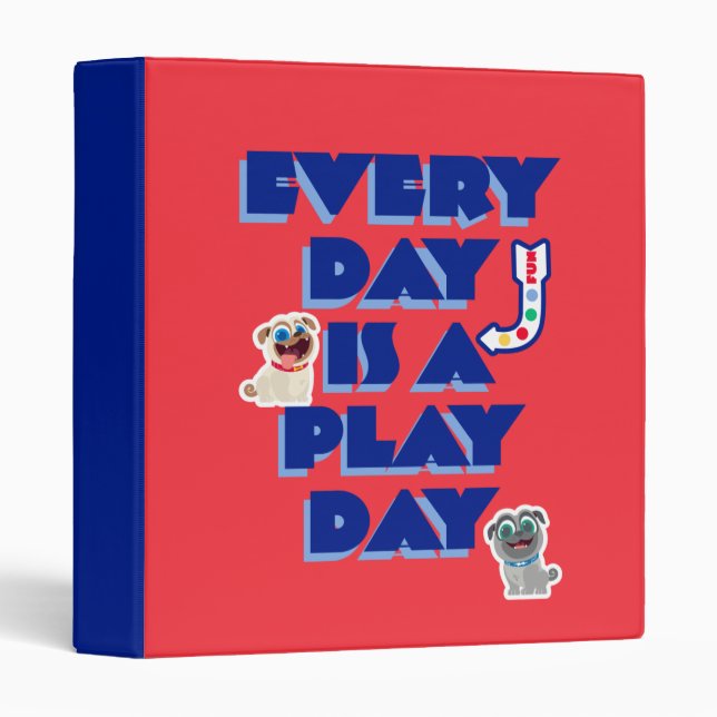 Puppy Dog Pals | Every Day is a Play Day 3 Ring Binder (Front/Spine)