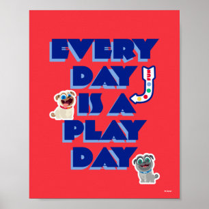 Puppy Dog Pals Every Day is a Play Day Poster