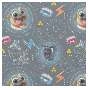 Puppy Dog Pals Geared for Adventure Pattern Fabric