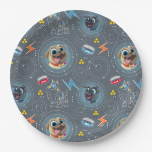 Puppy Dog Pals Geared for Adventure Pattern Paper Plates