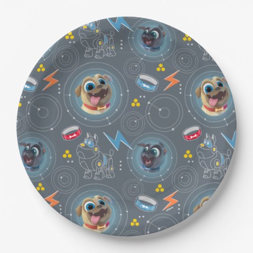 Puppy Dog Pals  Geared for Adventure Pattern Paper Plates