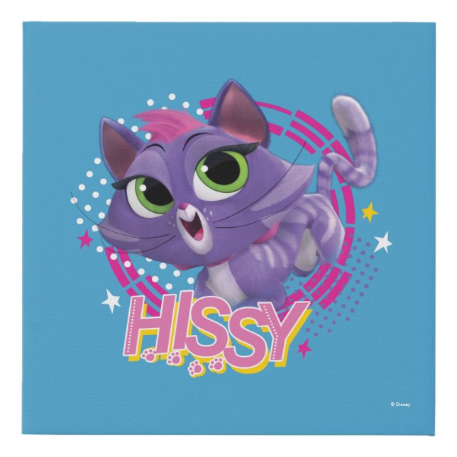 Puppy Dog Pals | Hissy - Cool Kitten Faux Canvas Print (Front)