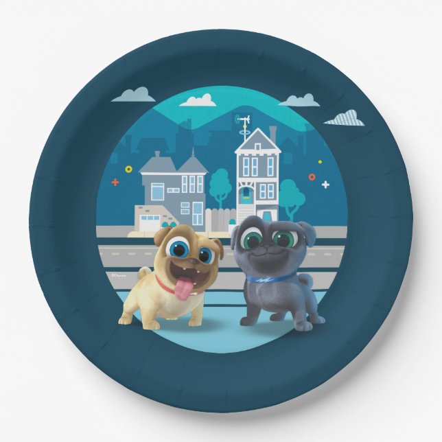 Puppy Dog Pals | Let the Mission Begin Paper Plates (Front)