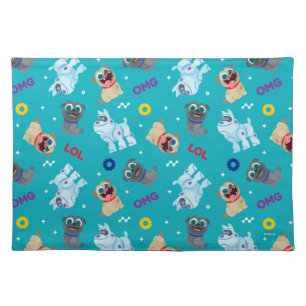 Puppy Dog Pals OMG LOL Pattern Cloth Placemat