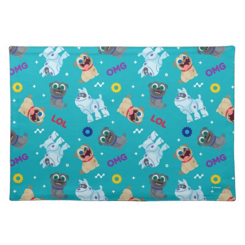 Puppy Dog Pals  OMG LOL Pattern Cloth Placemat