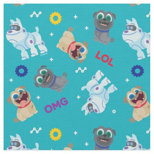 Puppy Dog Pals | OMG LOL Pattern Fabric