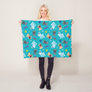 Puppy Dog Pals OMG LOL Pattern Fleece Blanket