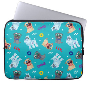 Puppy Dog Pals OMG LOL Pattern Laptop Sleeve
