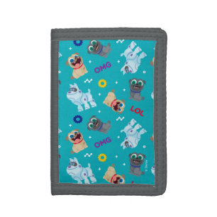 Puppy Dog Pals OMG LOL Pattern Tri-fold Wallet