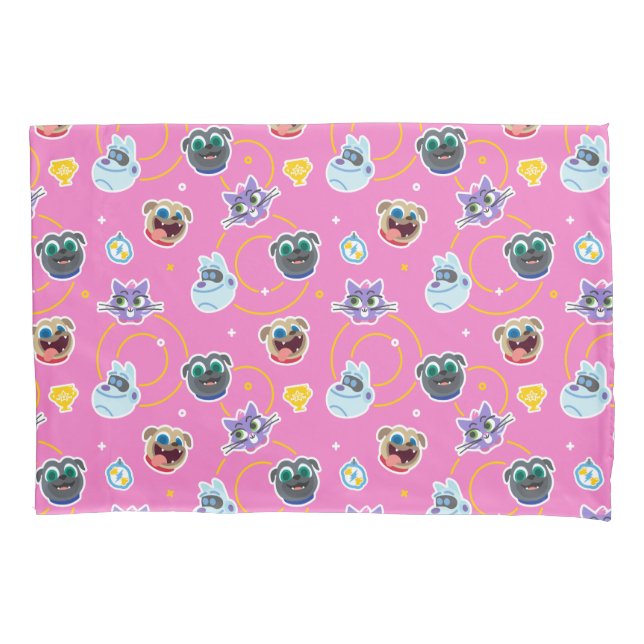 Puppy Dog Pals Pink Pattern Pillow Case (Front)