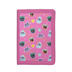 Puppy Dog Pals Pink Pattern Tri-fold Wallet