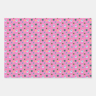 Puppy Dog Pals Pink Pattern Wrapping Paper Sheets