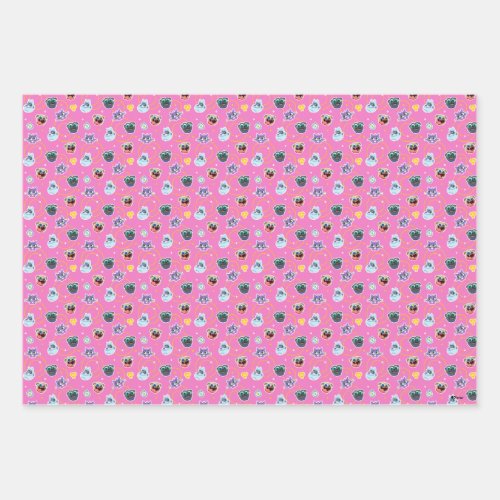Puppy Dog Pals Pink Pattern Wrapping Paper Sheets