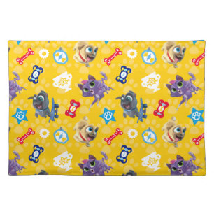Puppy Dog Pals Pug Power Pattern Cloth Placemat