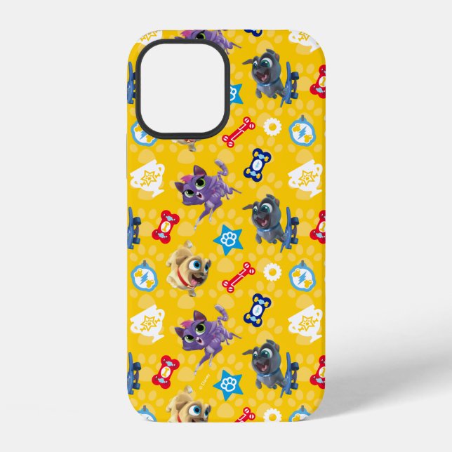 Puppy Dog Pals | Pug Power Pattern Iphone Case (Back)