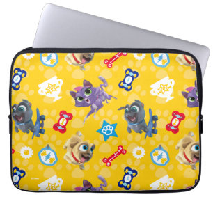 Puppy Dog Pals Pug Power Pattern Laptop Sleeve