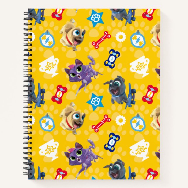 Puppy Dog Pals | Pug Power Pattern Notebook (Front)