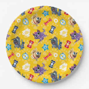 Puppy Dog Pals   Pug Power Pattern Paper Plates