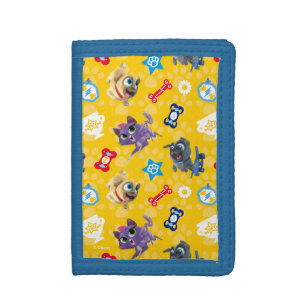 Puppy Dog Pals Pug Power Pattern Tri-fold Wallet