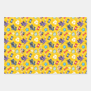 Puppy Dog Pals   Pug Power Pattern Wrapping Paper Sheets