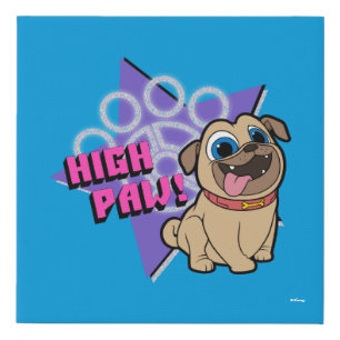 Puppy Dog Pals   Rolly - High Paw Faux Canvas Print
