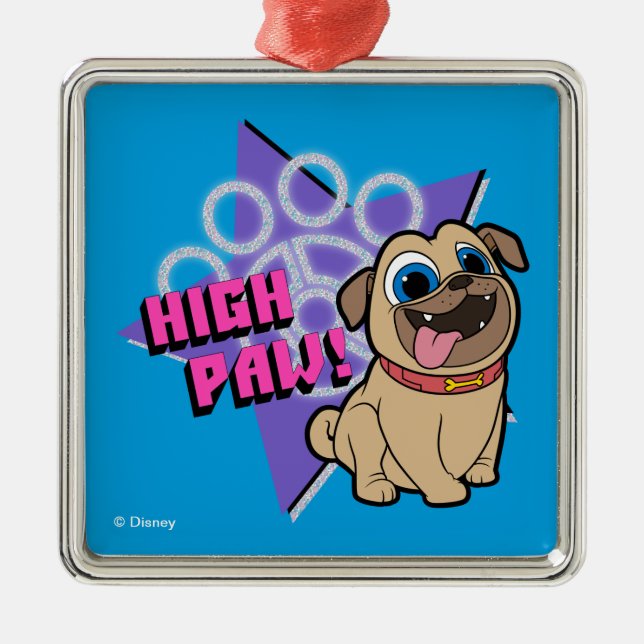 Puppy Dog Pals | Rolly - High Paw Metal Ornament (Front)