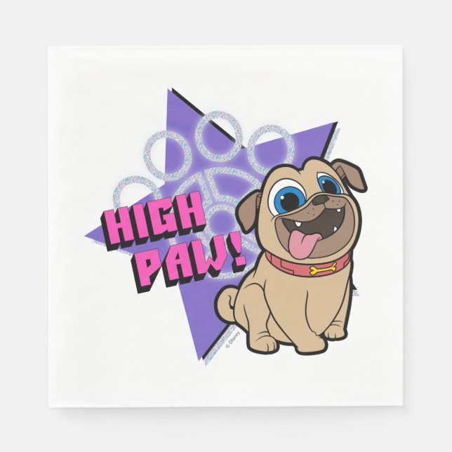 Puppy Dog Pals | Rolly - High Paw Napkins (Front)