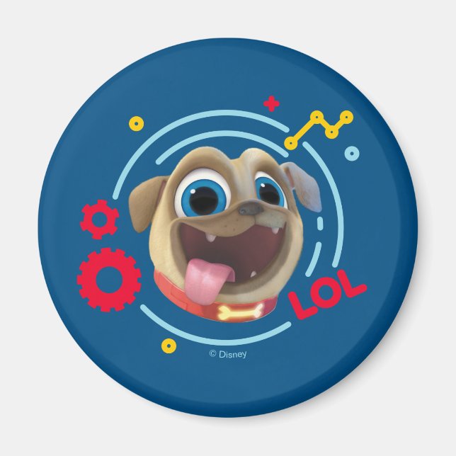 Puppy Dog Pals | Rolly - LOL Magnet (Front)