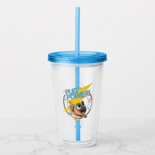 Puppy Dog Pals  Rolly _ Pug Power Acrylic Tumbler