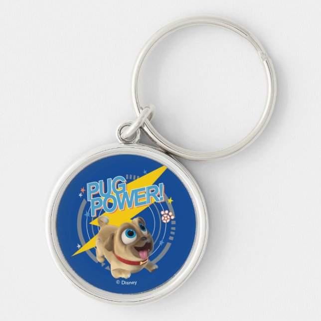 Puppy Dog Pals | Rolly - Pug Power Keychain (Front)