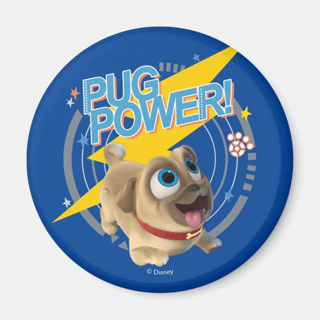 Puppy Dog Pals | Rolly - Pug Power Magnet (Front)