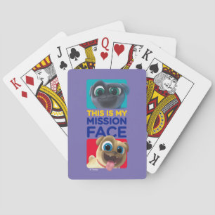 Puppy Dog Pals This is my Mission Face Poker Cards