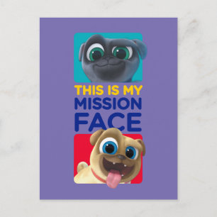 Puppy Dog Pals   This is my Mission Face Postcard