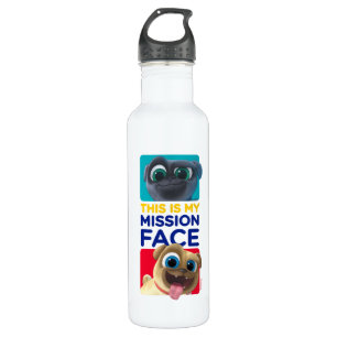 Puppy Dog Pals   This is my Mission Face Stainless Steel Water Bottle