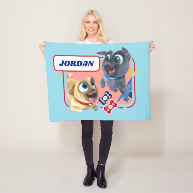 Puppy Dog Pals | Woofin' and Wheelin' Fleece Blanket (In Situ)