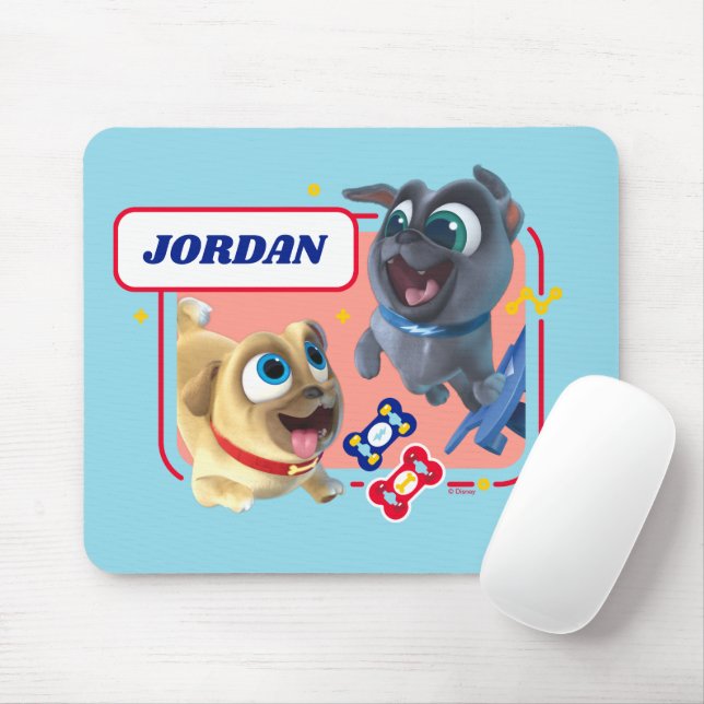 Puppy Dog Pals | Woofin' and Wheelin' Mouse Pad (With Mouse)