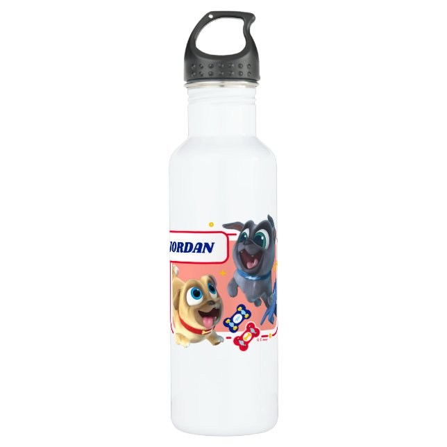 Puppy Dog Pals | Woofin' and Wheelin' Stainless Steel Water Bottle (Front)