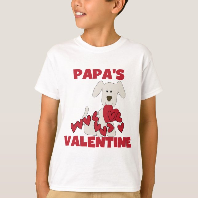Puppy Dog Papa's Valentine T-Shirt (Front)