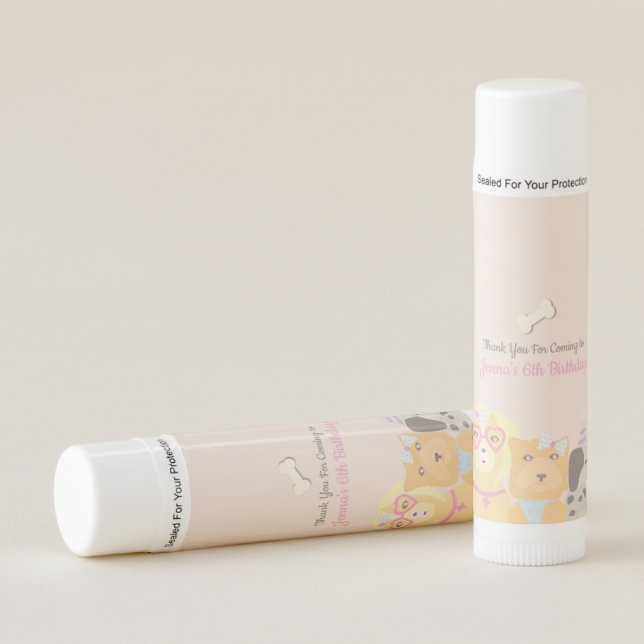 Puppy Dog Party Favor   Lip Balm (Front)