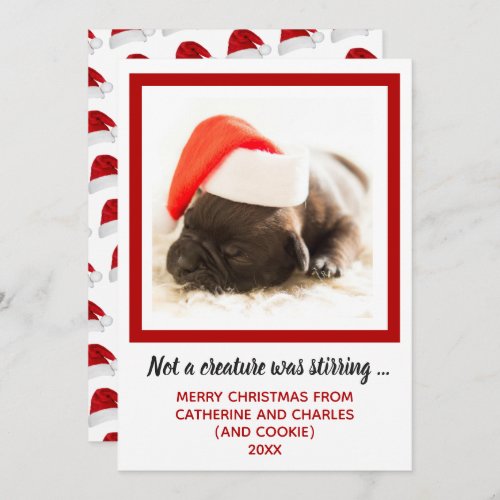 Puppy Dog Photo Pet Holiday Card
