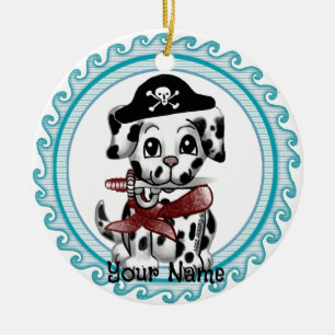 Puppy Dog Pirate Ceramic Ornament